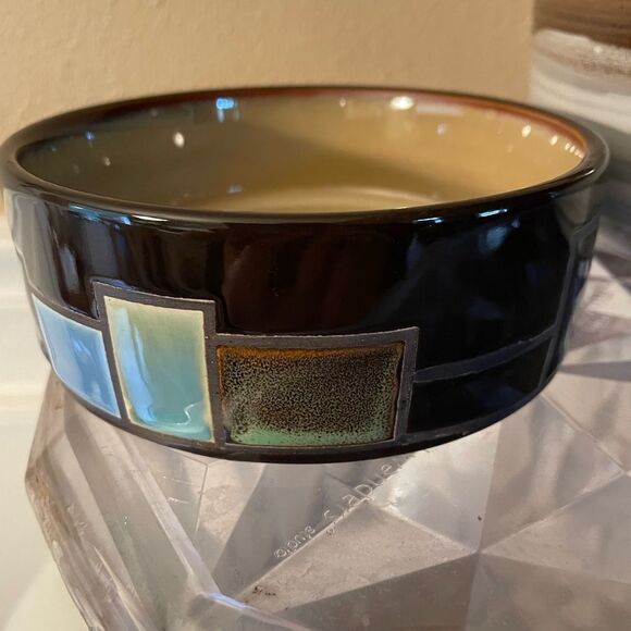 Gibson Geometric Dog/Cat Bowl with a Dash Larger Bowl New Condition - Picture 5 of 16